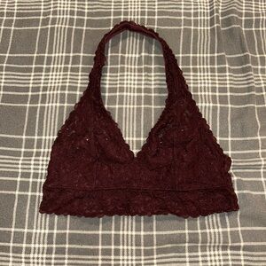 Aerie Maroon Lace Bralette